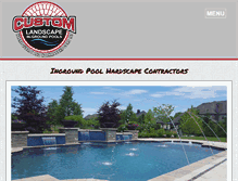 Tablet Screenshot of customlandscapeservices.com